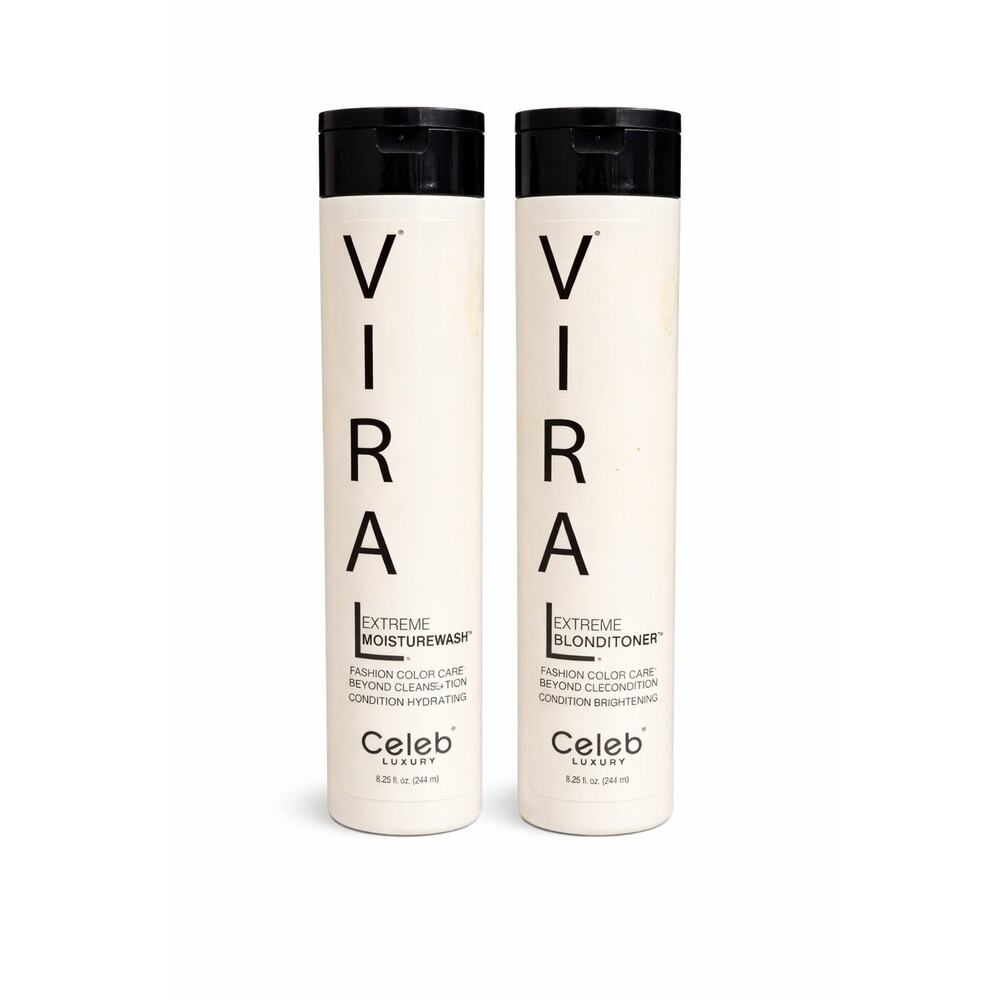 Celeb Luxury VIRAL Moisturewash & Blonditioner 8.25oz Set of 2 Unsealed